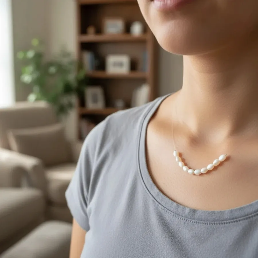 گردنبند مهره بیضی