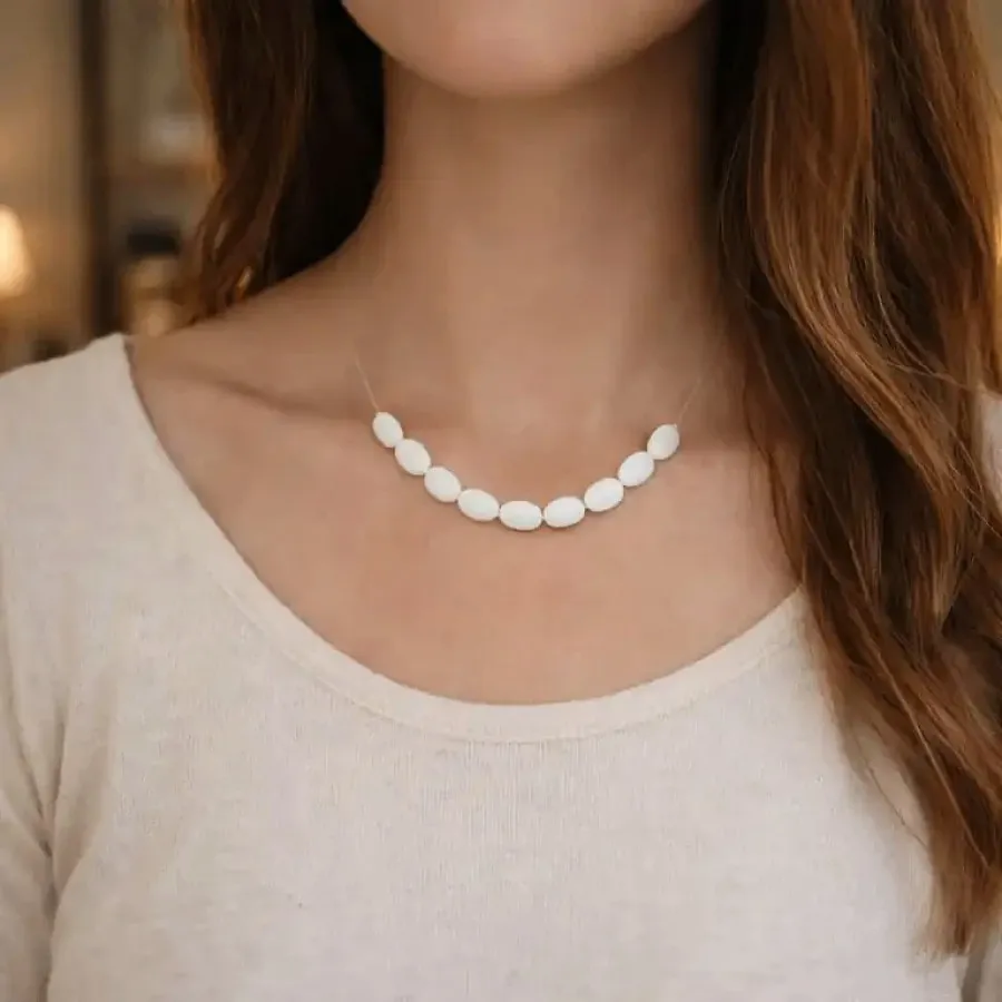 گردنبند مهره بیضی