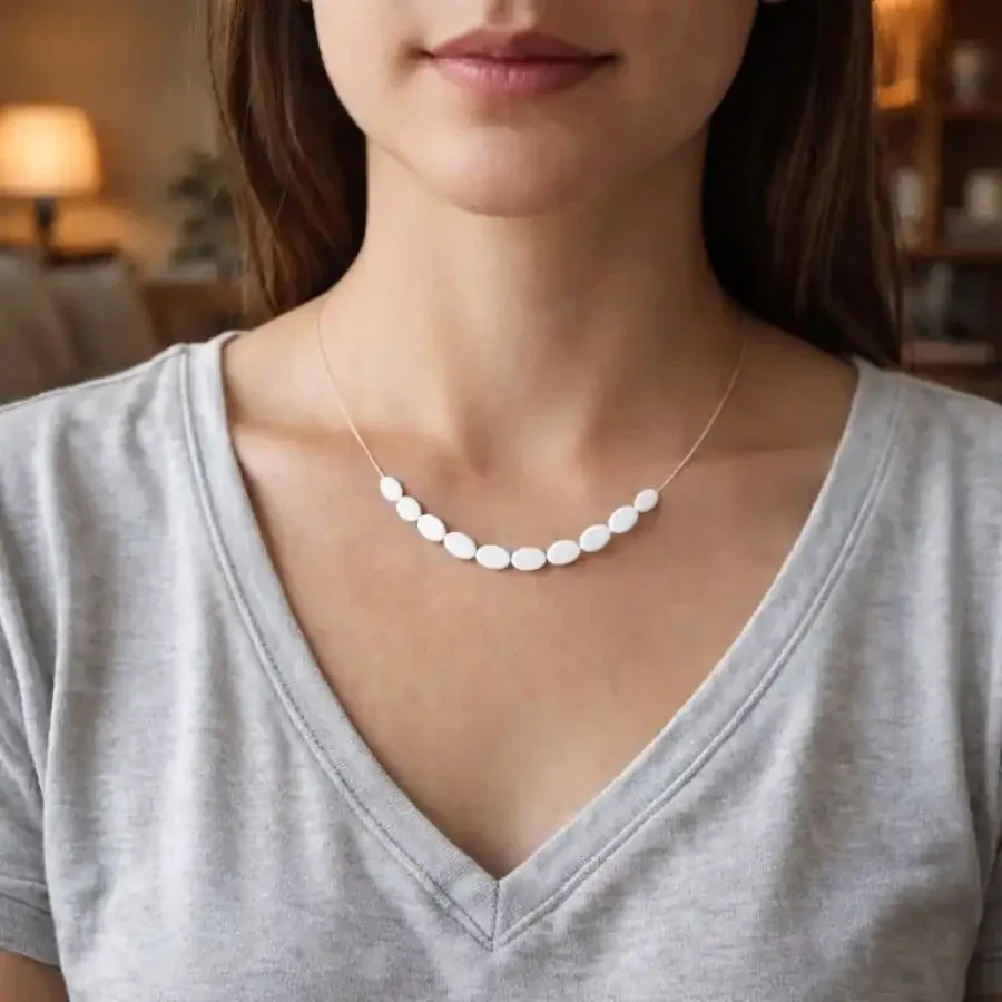 گردنبند مهره بیضی