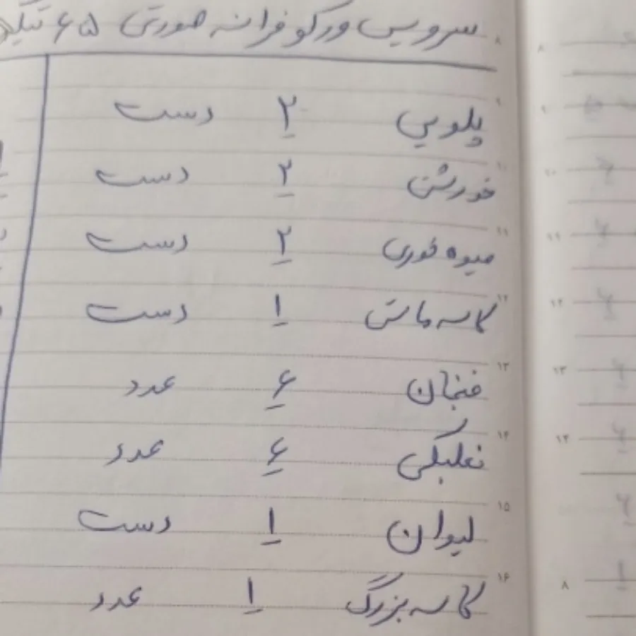 سرویس غذاخوری ورکو فرانسه