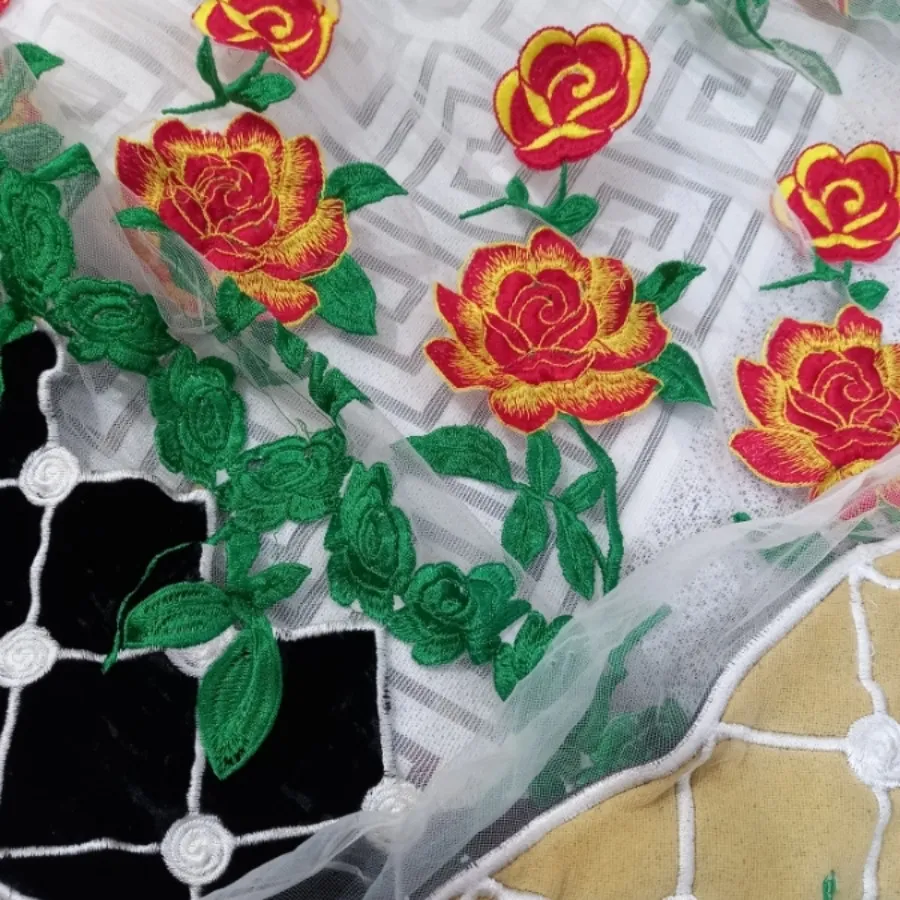 پارچه گلدوزی خوشگل