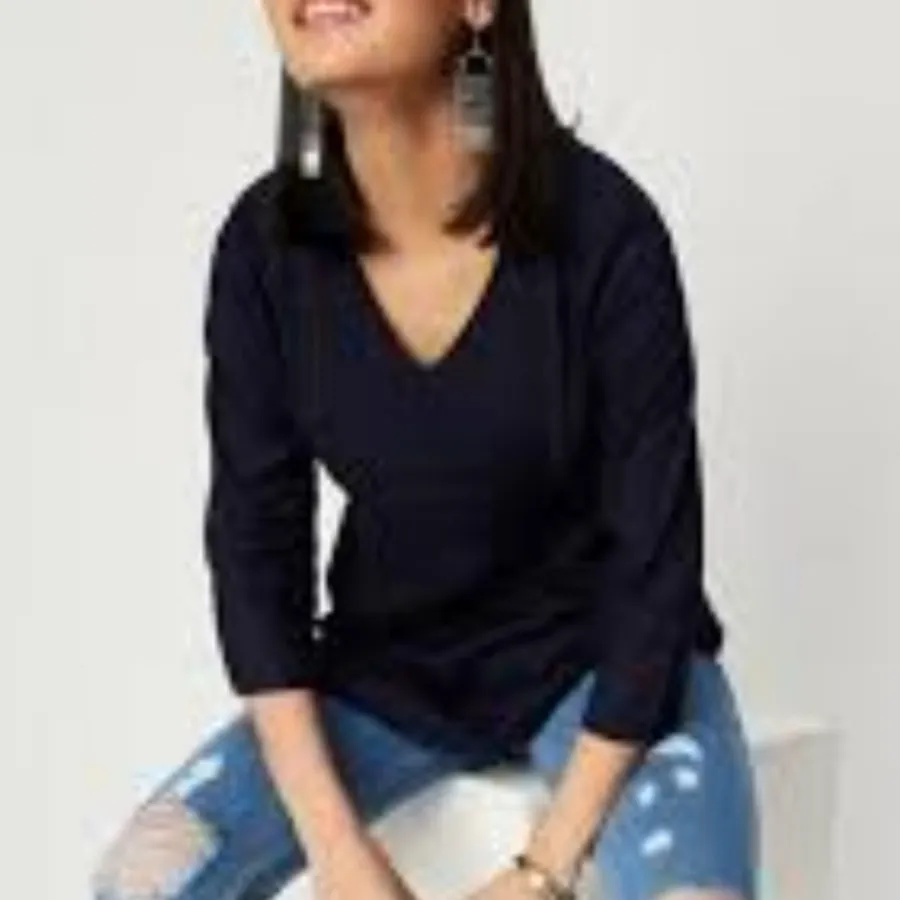 بلوز بافت سرمه ای