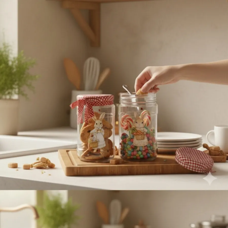بانکه شیشه ای تنقلات