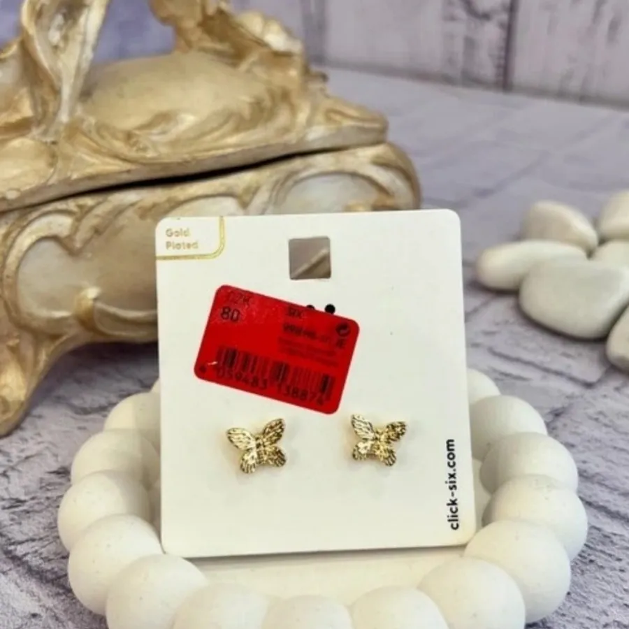 گوشواره آبکاری طلا اروپای