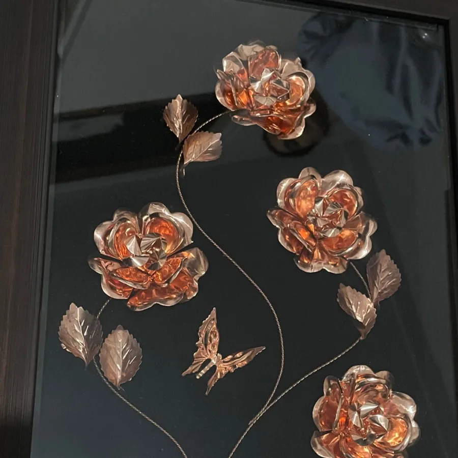 تابلو گلی مسی