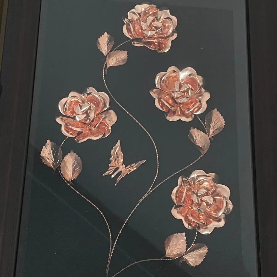 تابلو گلی مسی