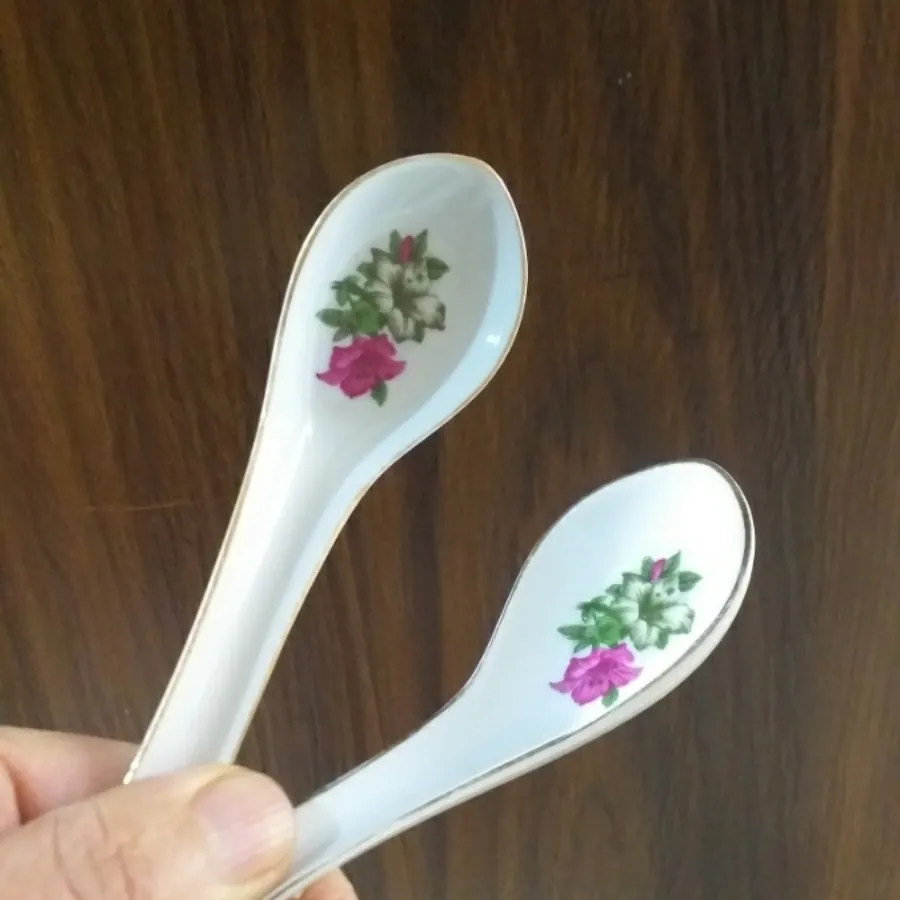 قاشق چینی گل شیپوری