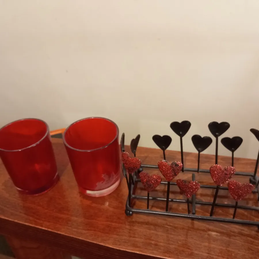 شمعدان دو قلو قلبی