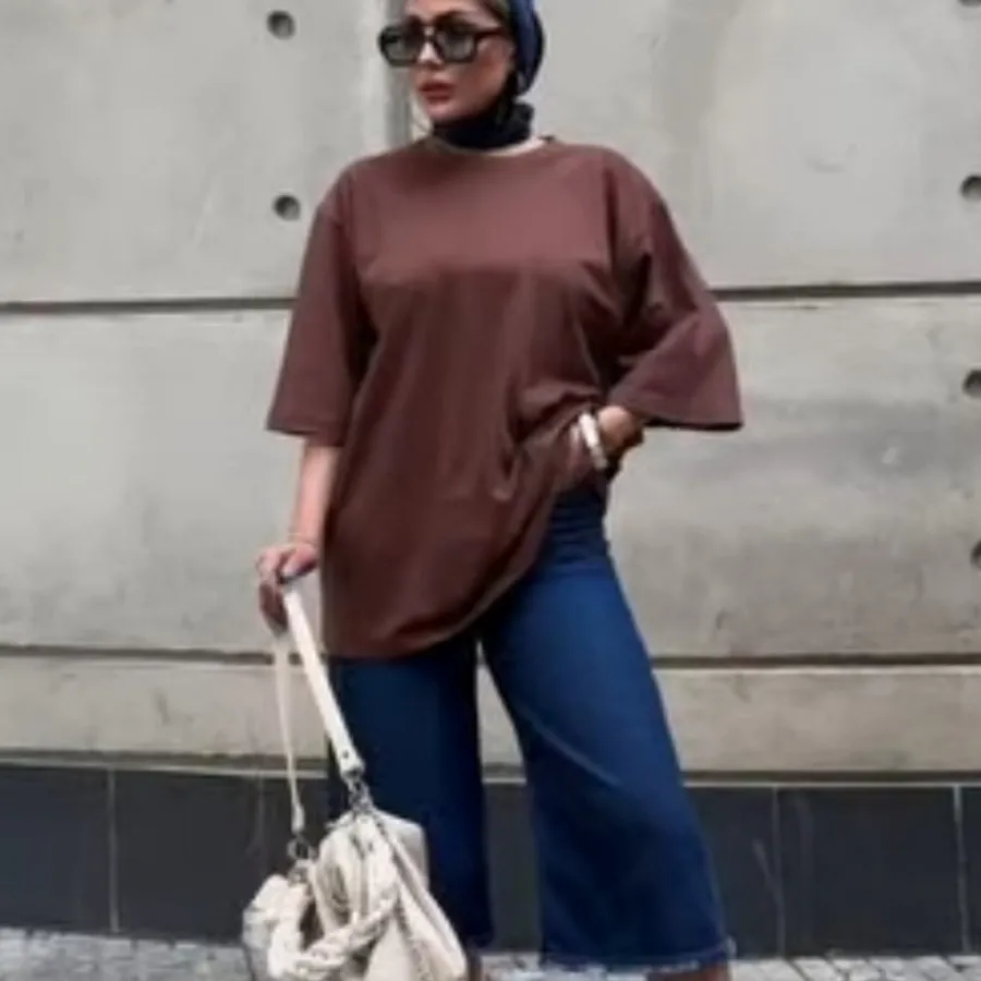 تیشرت لانگ ساده