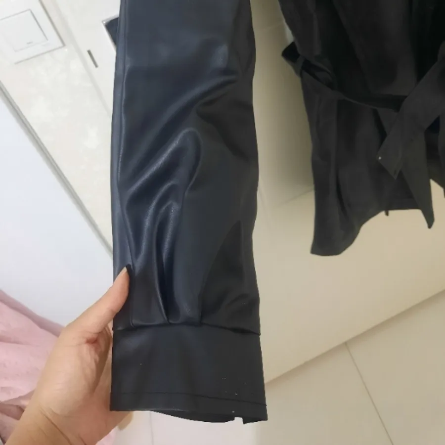 بارانی چرم مشکی