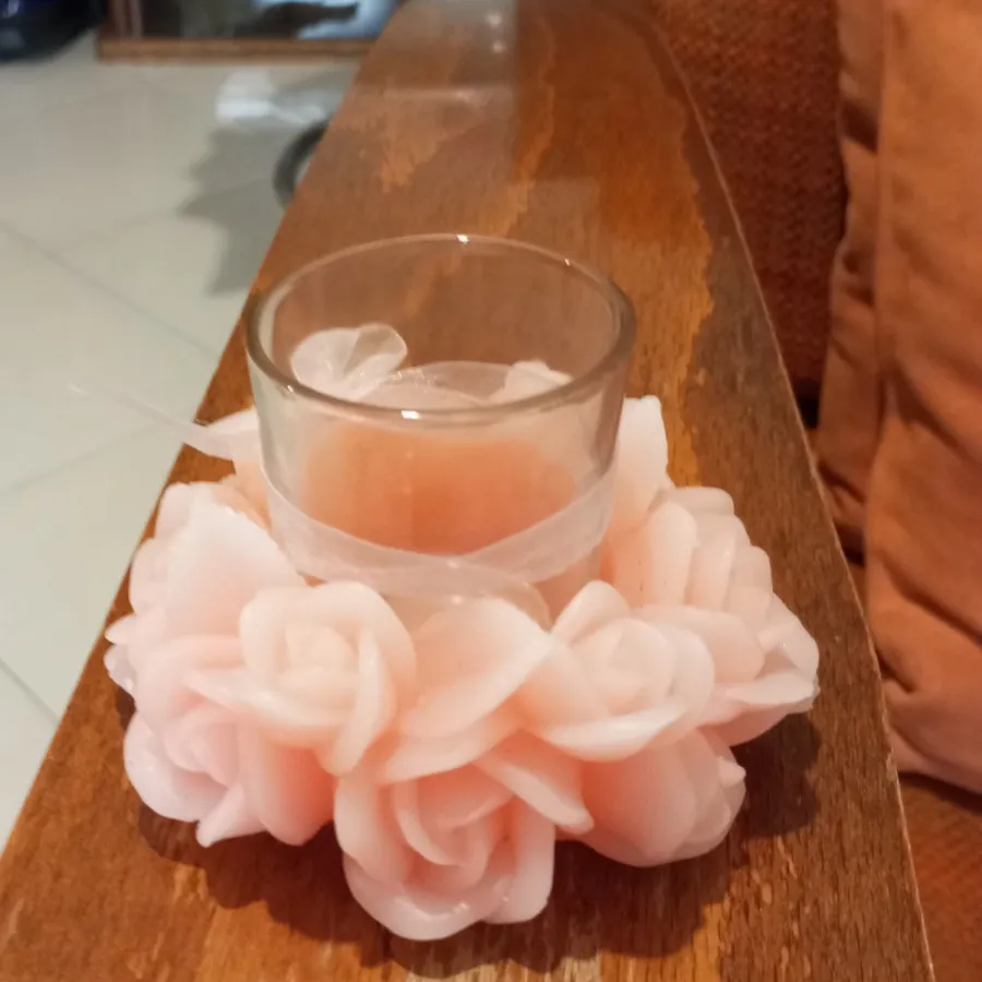 شمعدان گل رز صورتی