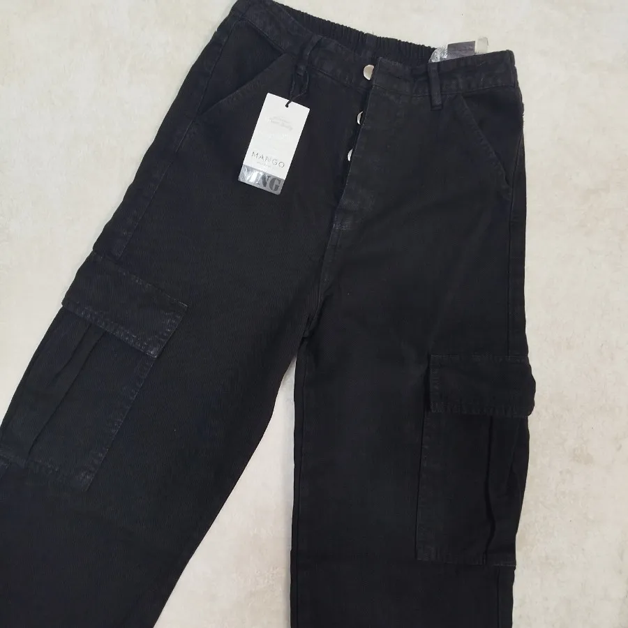 شلوار جین کارگو برند mang