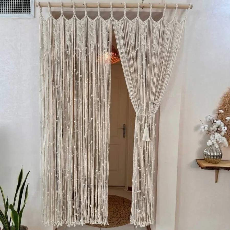 پرده مکرومه اقتصادی