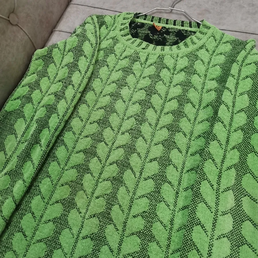 بافت سبز موهر حوله مانند