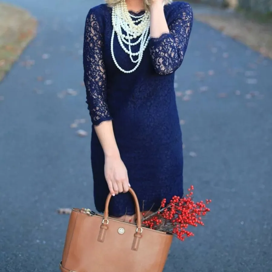 پیرهن زارا سرمه ای گیپور