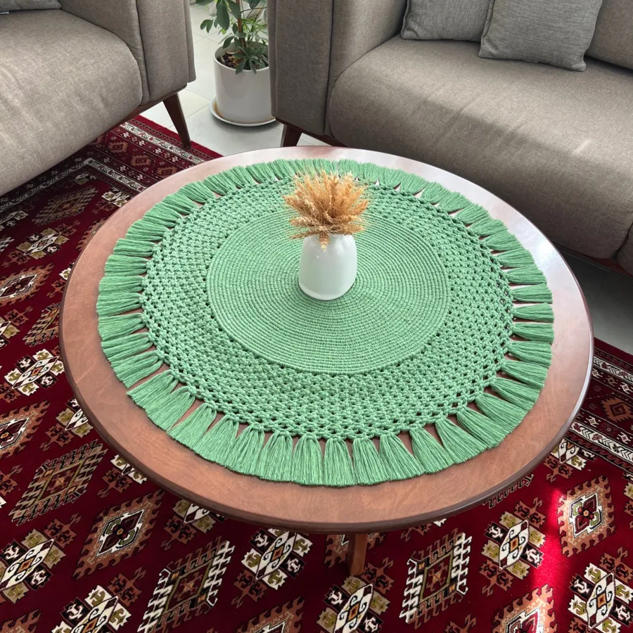 رومیزی مکرومه
