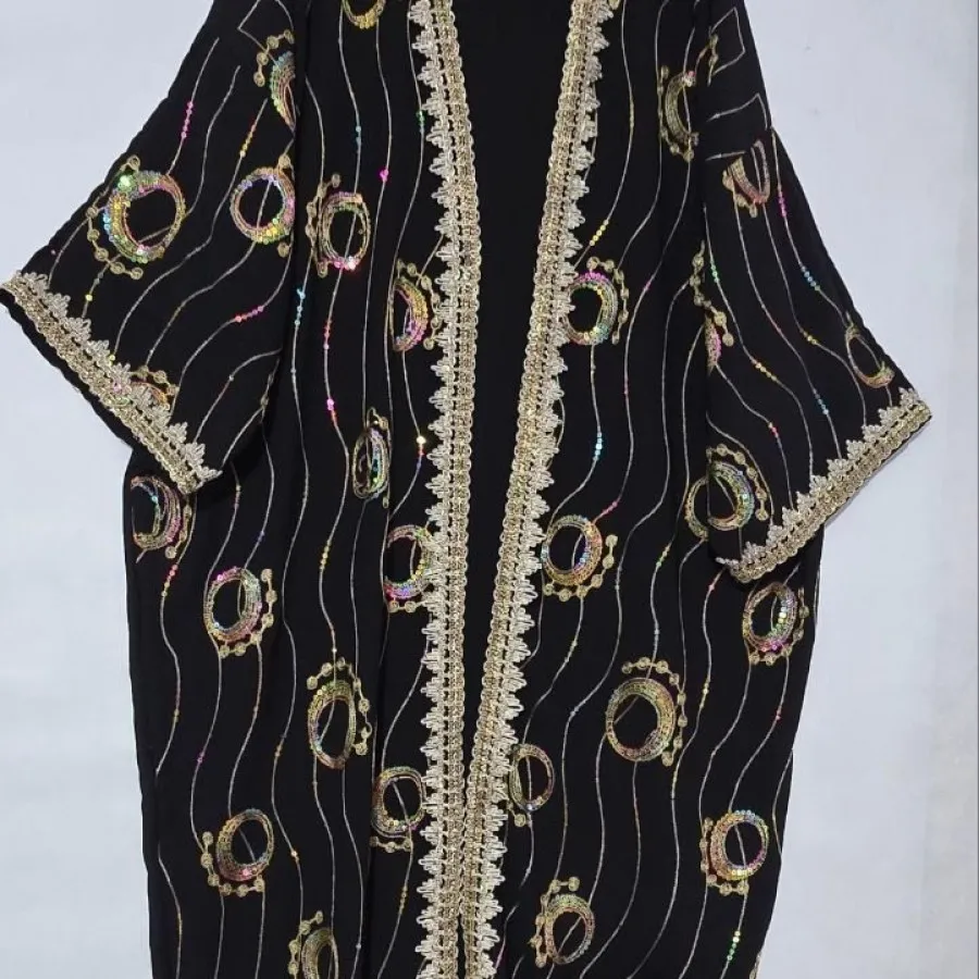 مانتو عبایی گل گندم