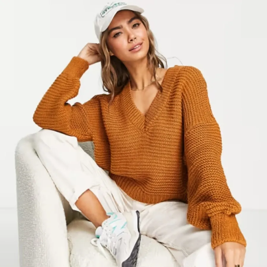 پلیور بافت شتری Pink Rose