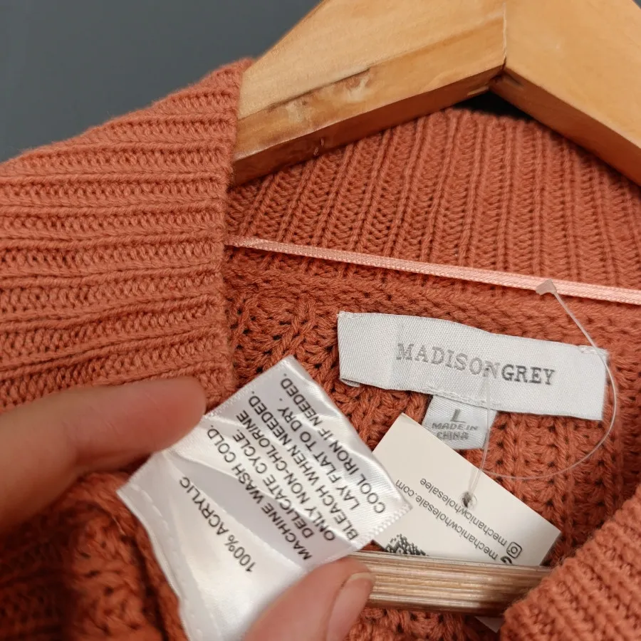 پلیور بافت گلبهی Madison