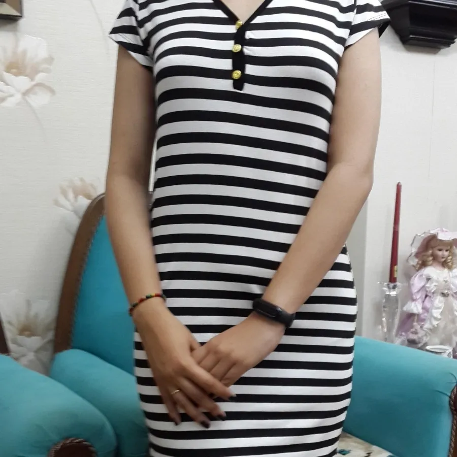 سارافون سه دگمه راه راه