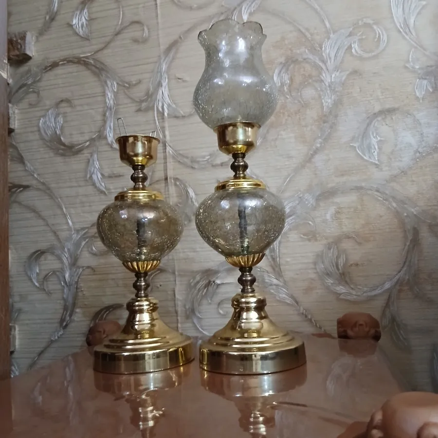 شمعدان پایه برنجی#حراج