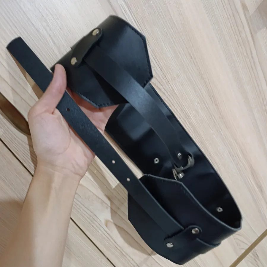 کمربند مشکی غلاف دار