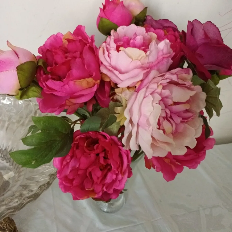 گل و  گلدان باهم