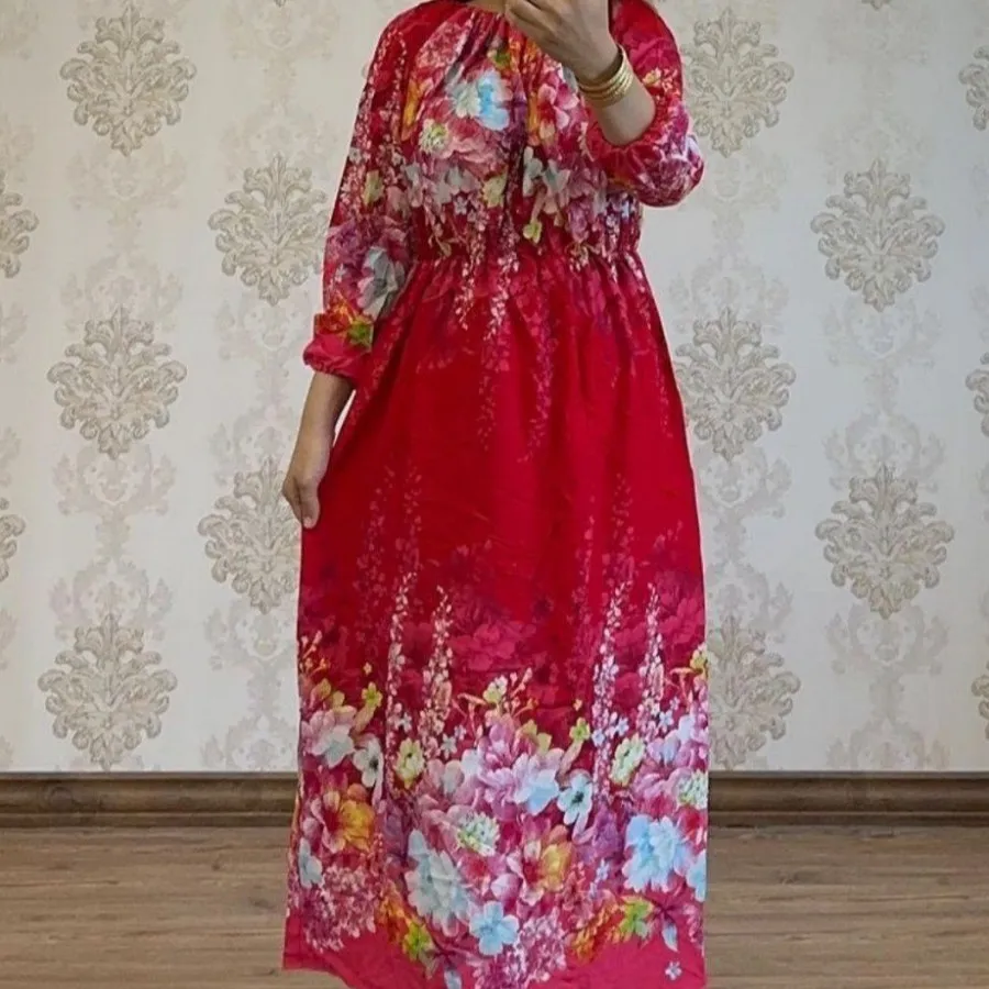 پیراهن ساحلی گلی