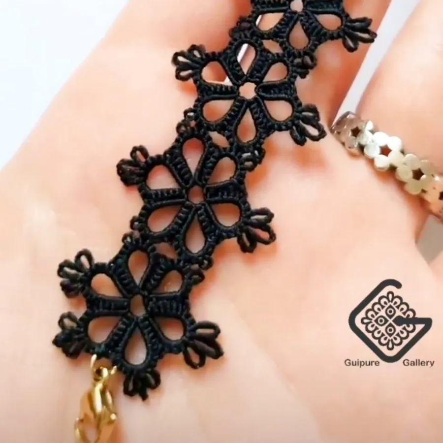 گردنبند گیپور دستباف