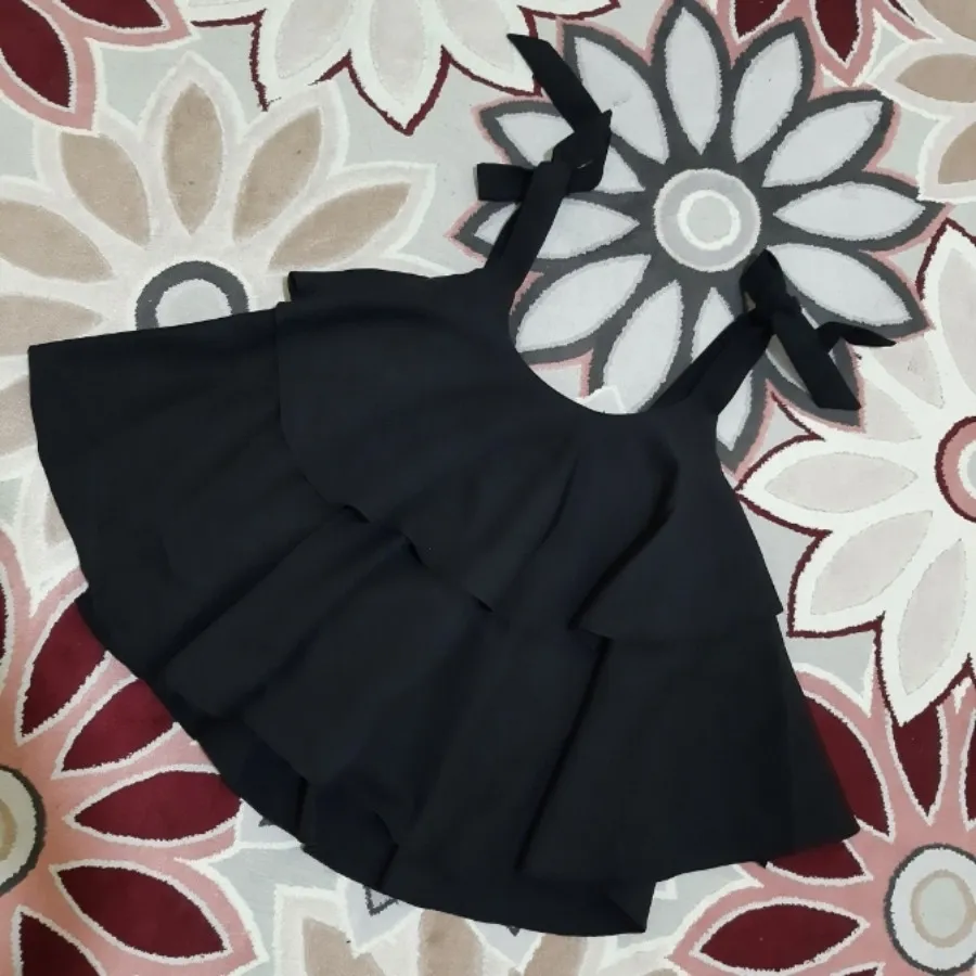 تاپ چین دار مشکی