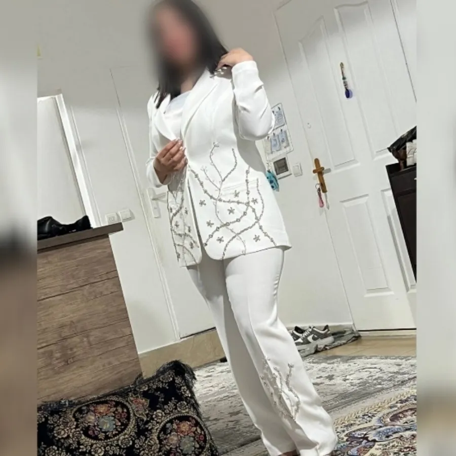 کت شلوارعقدی سنگ دوزی شیک