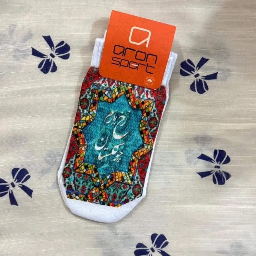 جوراب طرح شعر
