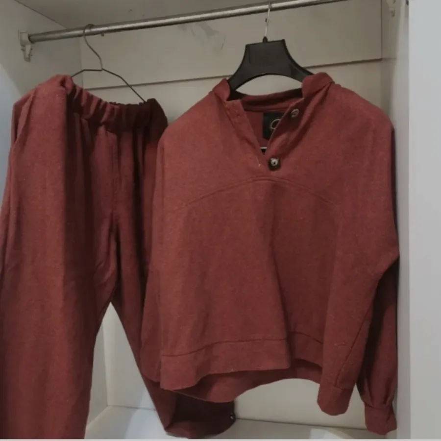 ست دورس شلوار قهوه ای عنا