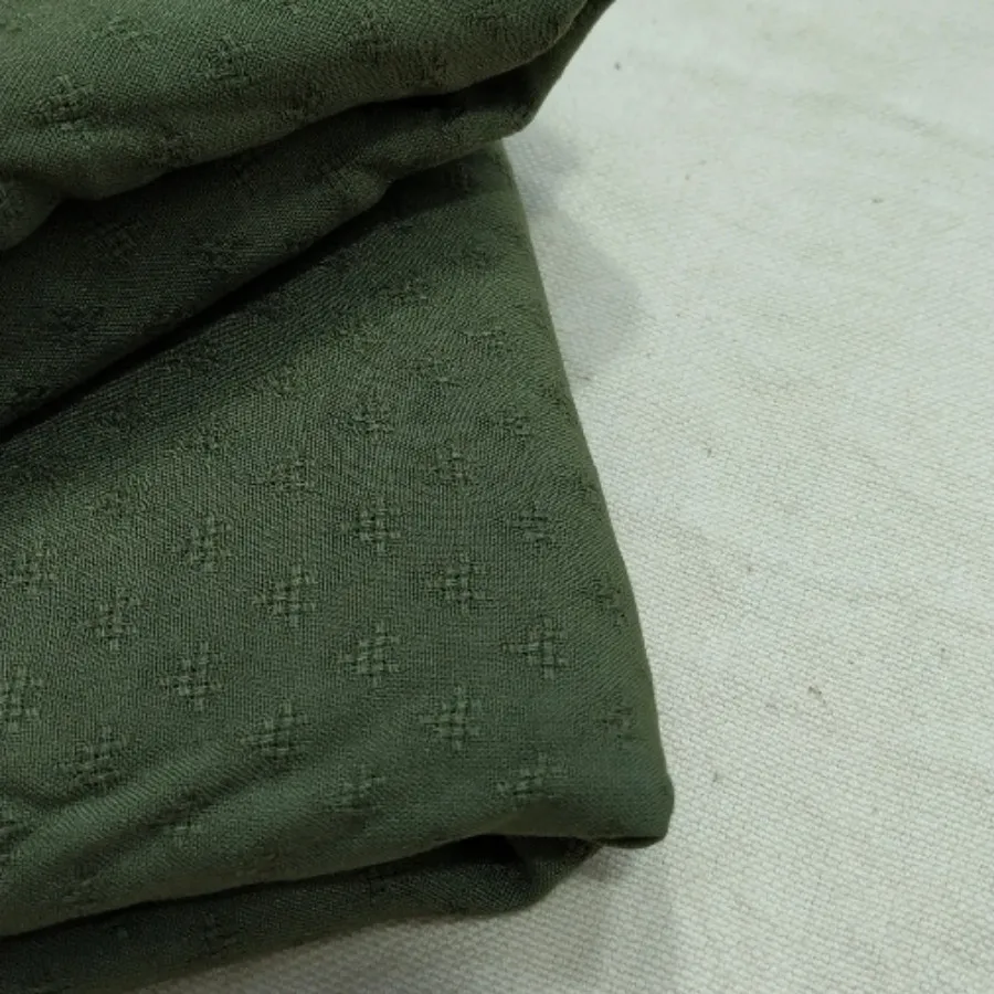 پارچه نخی سبز ماشی