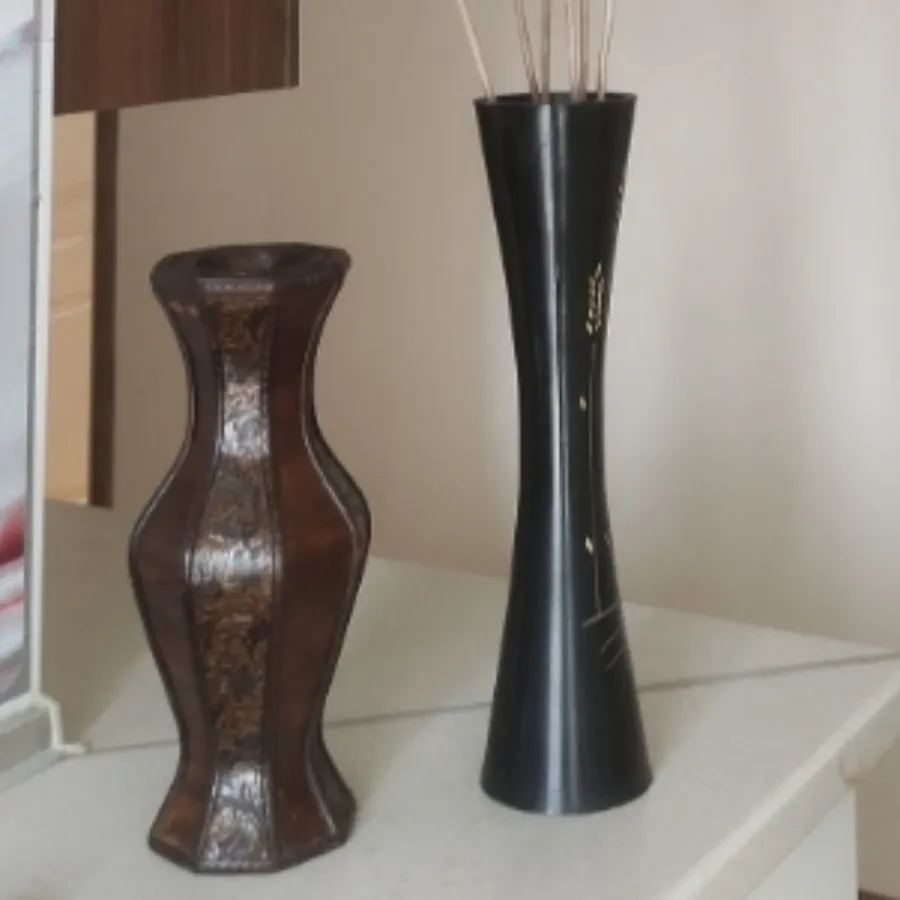 دوگلدان چوبی صنایع دستی