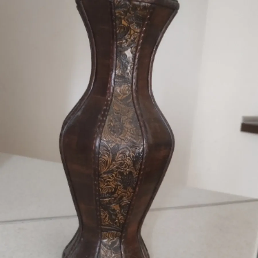 دوگلدان چوبی صنایع دستی