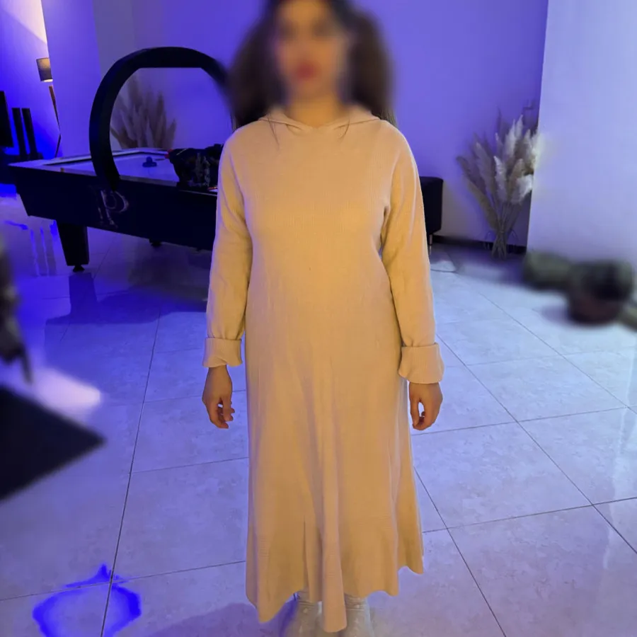 پیراهن بافت کلاه دار