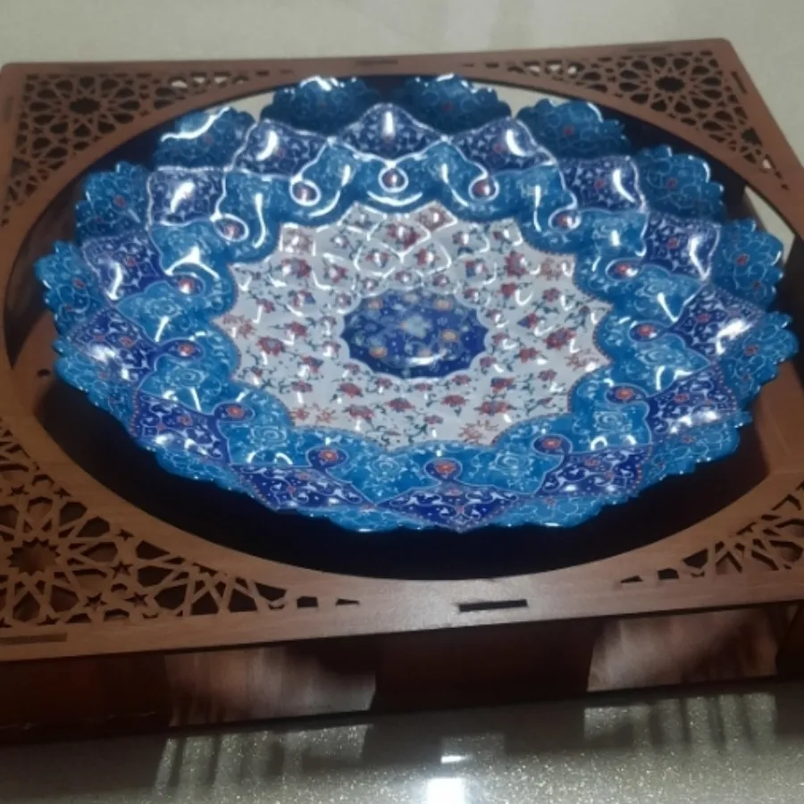 بشقاب مینا کاری دیواری