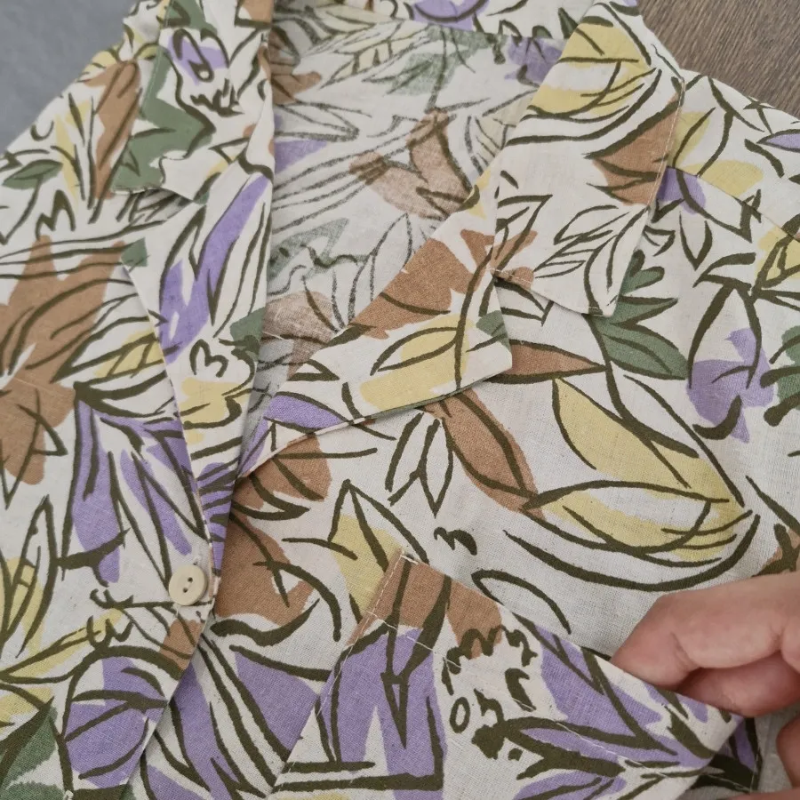 شومیز لینن برگی StMichael