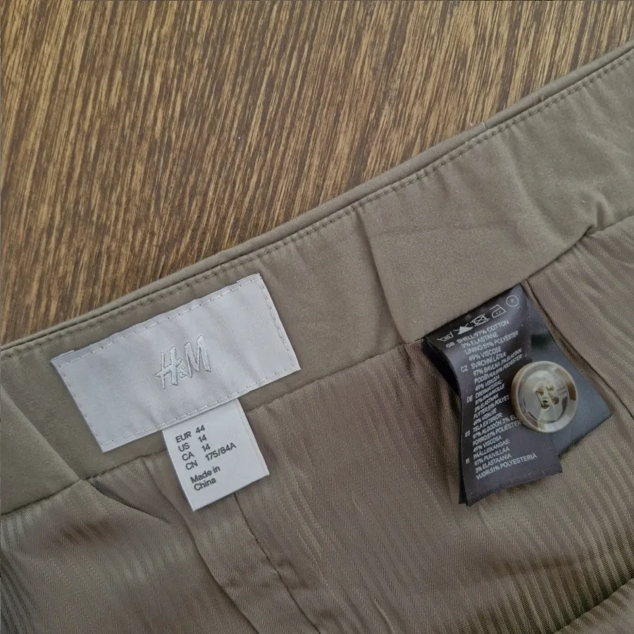 دامن کتان یشمی برند H&M