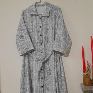 پیراهن نخی بلند