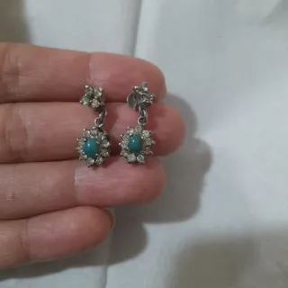 گوشواره نقره با فیروزه