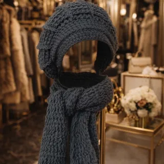 شال و کلاه زنانه فرانسوی