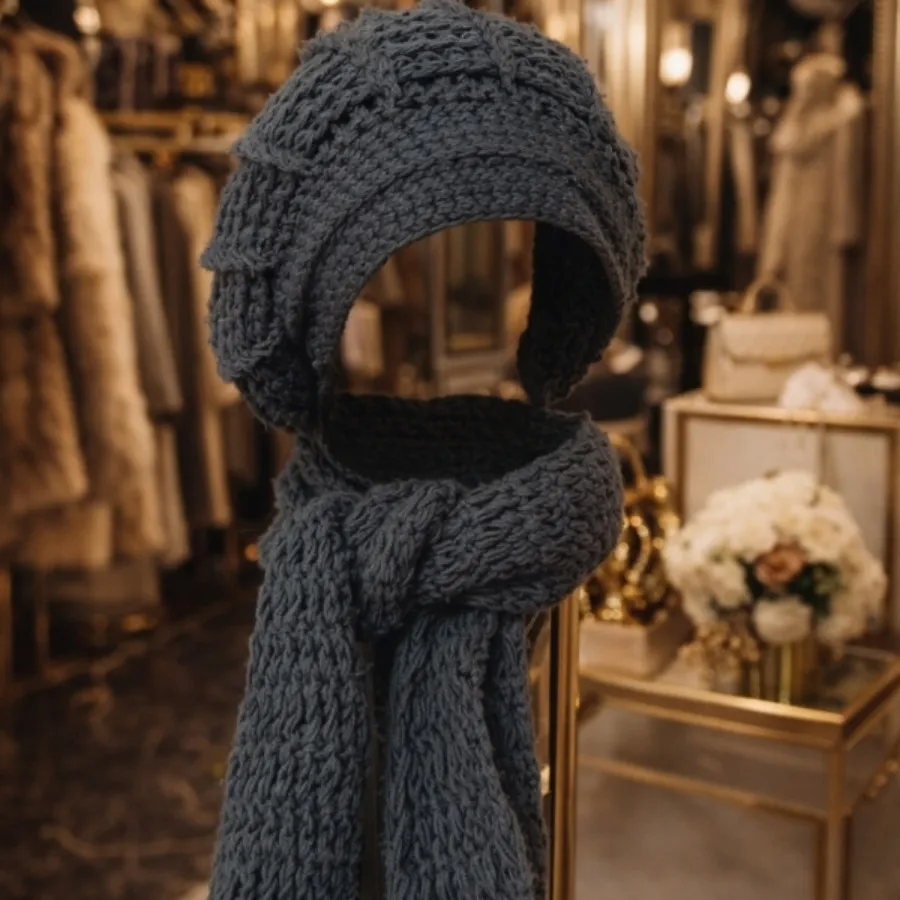 شال و کلاه زنانه فرانسوی