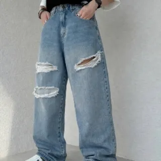 شلوار جین واید بگ