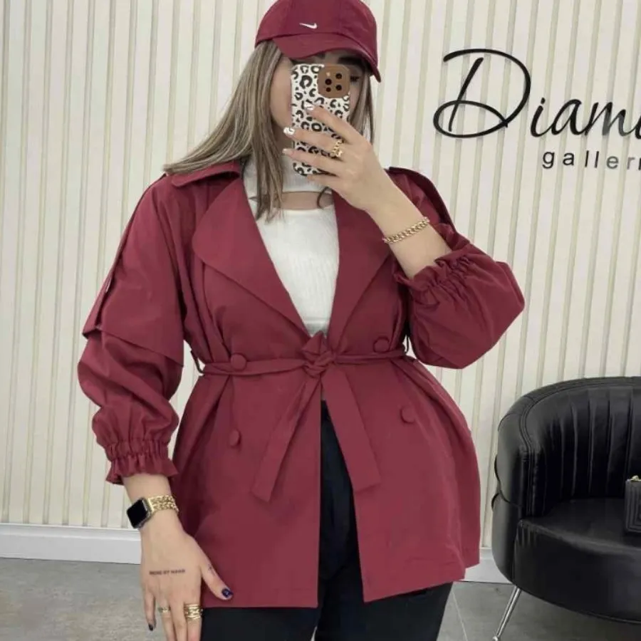 مانتو عروسکی زرشکی