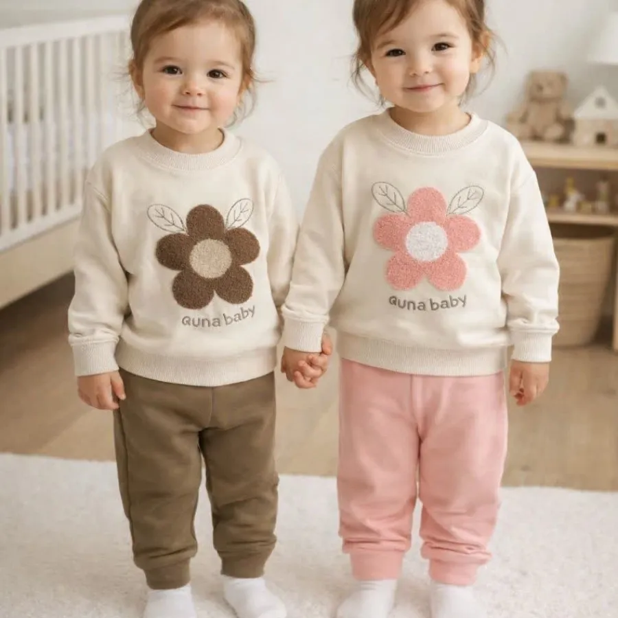 بلوز شلوار تک گل شنل دوزی