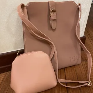 کیف زارا صورتی زنانه