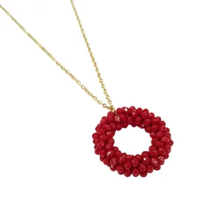 گردنبند استیل طلایی آویز