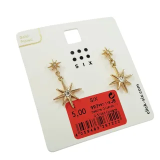 گوشواره روکش طلا ستاره